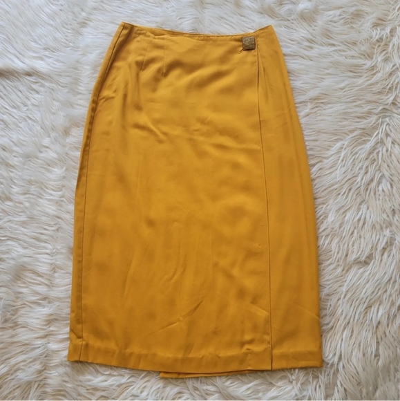 Vintage Bobbie Brooks Midi Skirt Womens Size 10 Red and Yellow Lot of 2 - Picture 2 of 16